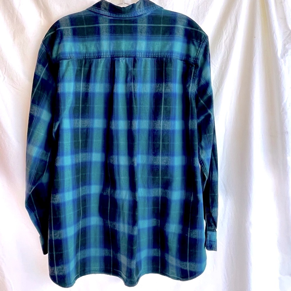 Eddie Bauer Flannel Plaid Shirt Lightweight Size 2XL - Picture 7 of 10